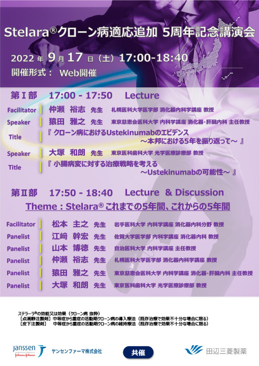 Stelara®クローン病適応追加